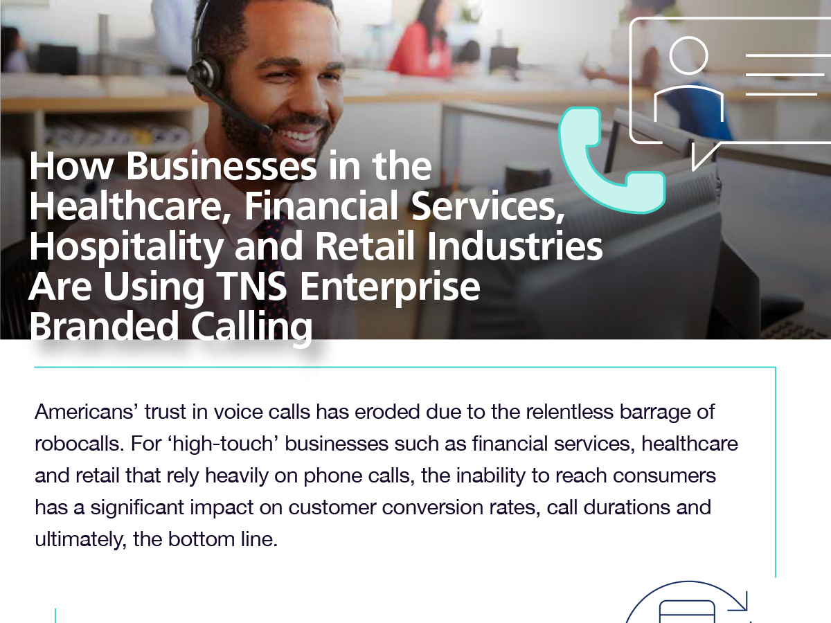 How Businesses in the Healthcare, Financial Services, Hospitality and Retail Industries Are Using ý Enterprise Branded Calling